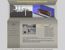 Tablet Screenshot of innovativefinishingsolutions.info